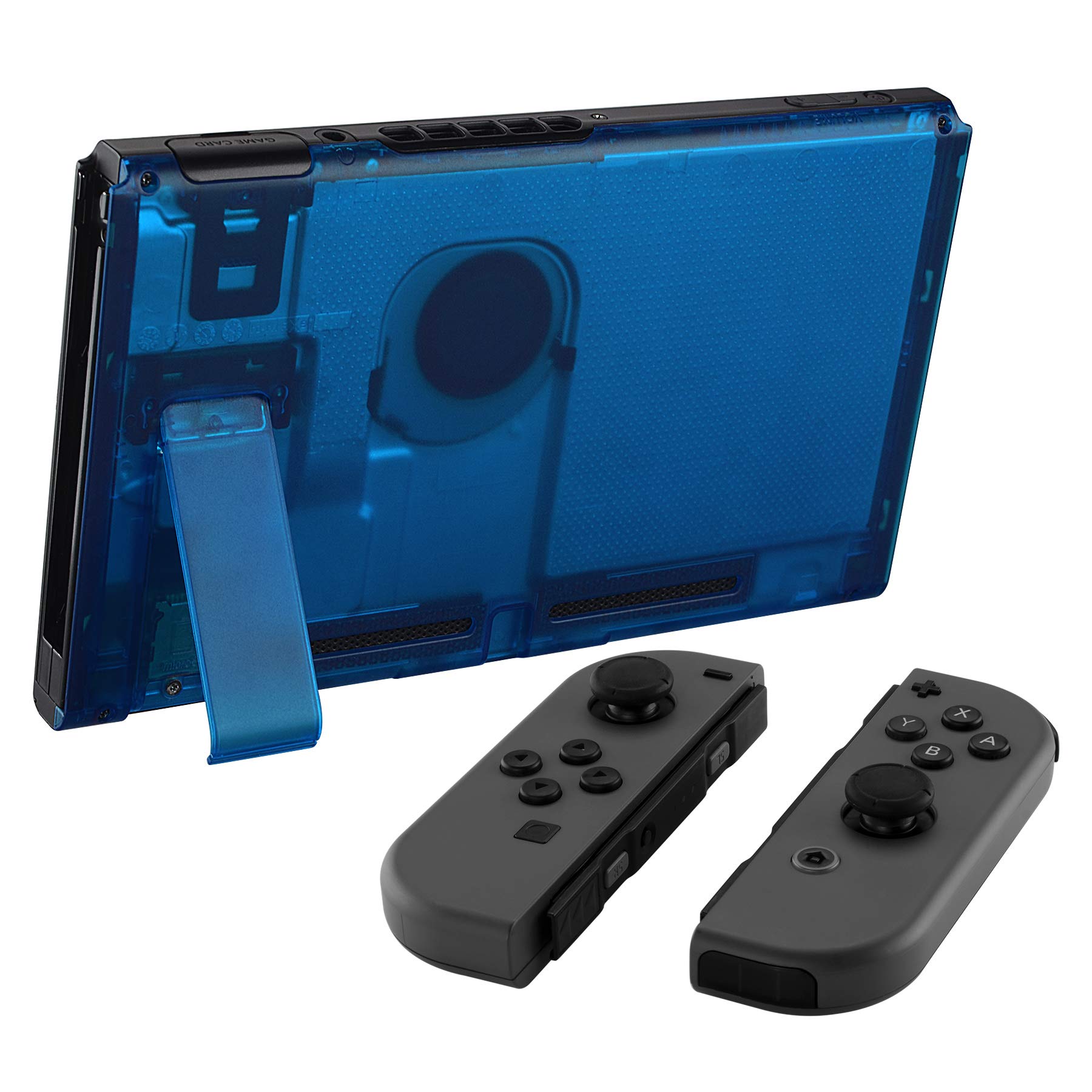 Amazon.com: eXtremeRate Transparent Clear Blue Console Back Plate